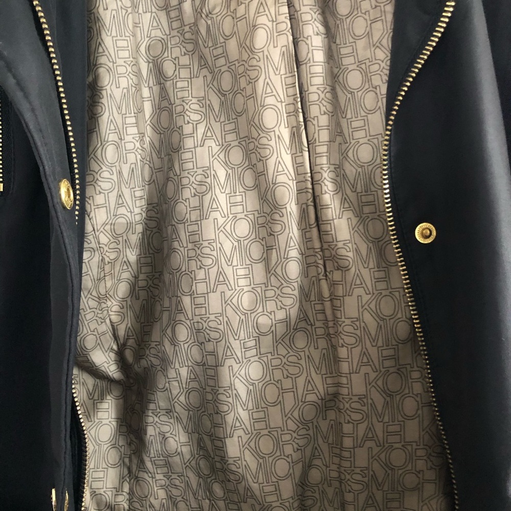 Michael Kors Belted Soft Shell Hooded Jacket - Picture 8 of 8